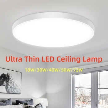 14 inç Ultra ince LED tavan lambası 3 renk LED ışıkları odası dekor kapalı tavan ışık mutfak oturma odası banyo 220V