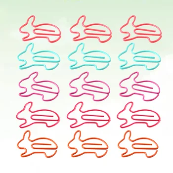 50 Adet Kağıt Pin Klip Klipler Parti Hediye Fotoğraf Notu Tavşanlar Tavşan Şekilli Yer İmi