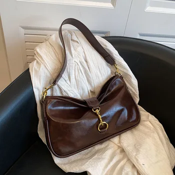 Kadın Yumuşak Deri omuz çantaları Sonbahar Kış Yeni Yüksek Kaliteli Banliyö Koltukaltı Çanta Çok Yönlü çapraz vücut kadın askılı çanta