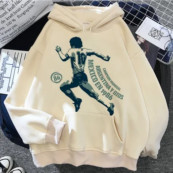 Maradona hoodies erkek baskılı grafik y2k estetik vintage erkek giyim baskılı