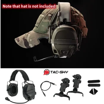 TAC-SKY Taktik AMP Kulaklık İletişim Gürültü Önleyici Pikap Çekim Kulaklık ARK Kask Ray Adaptörü Askeri Sürüm