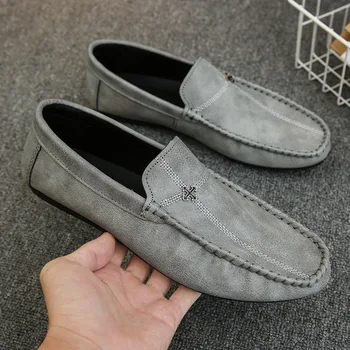 Tasarımcı erkek deri ayakkabı Orijinal Lüks erkek Elbise Ayakkabı Ofis erkek düz ayakkabı erkek Loafer'lar Tatil Ay rahat ayakkabılar